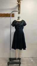 Load image into Gallery viewer, Vintage Lace Black Dress
