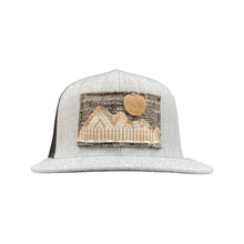 Load image into Gallery viewer, Upcycled Patch Hat Gold/Grey
