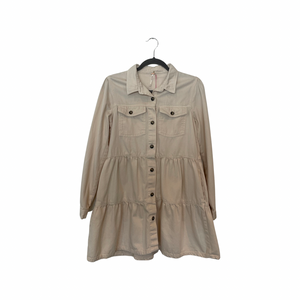 Button Up Beige Denim