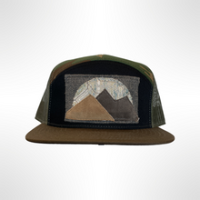 Load image into Gallery viewer, Upcycled Patch Hat Gold/Grey
